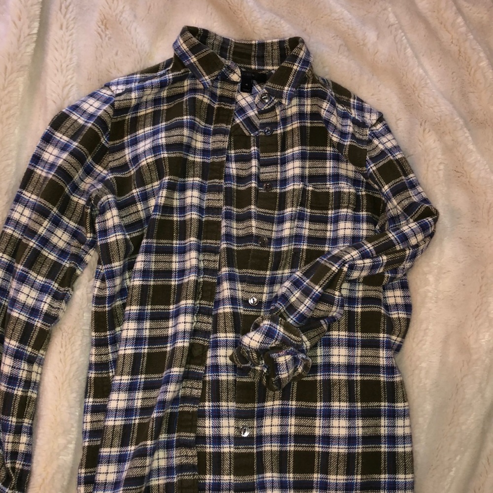 Plaid j crew 100% cotton flannel